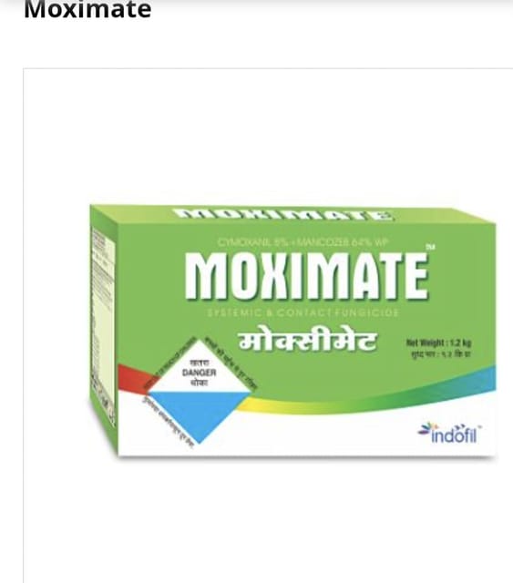 Indofil Moximate Fungicide (Cymoxanil 8% + Mancozeb 64% WP) Indofil Moximate Fungicide (Cymoxanil 8% + Mancozeb 64% WP)