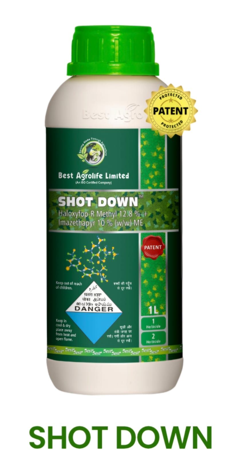 Best Agro Shot Down Systemic Herbicide (Glyphosate 41% SL)