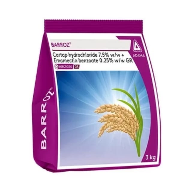 Barroz Insecticide (Cartap Hydrochloride 7.5% + Emamectin Benzoate 0.25%)