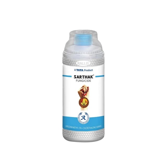 Sarthak Fungicide (Kresoxim-methyl 15% + Chlorothalonil 56% WG) Sarthak Fungicide (Kresoxim-methyl 15% + Chlorothalonil 56% WG)